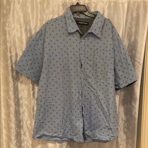 Monument Blue Men's Button Down Shirt Size 3X 🔥 YB3
